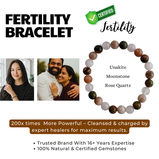 Fertility and Pregnancy Bracelet AAA+ High Quality Genuine Natural Gemstones