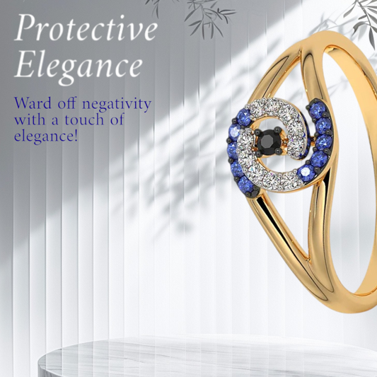 Evil Eye Ring in 925 Sterling Silver – Protection & Elegance in One.