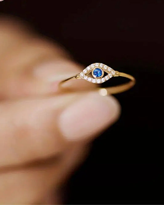 Evil Eye Ring in 925 Sterling Silver – Protection & Elegance in One.