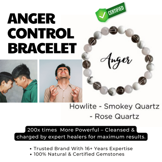 Anger Control Bracelet AAA+ high quality Genuine natural  gemstones