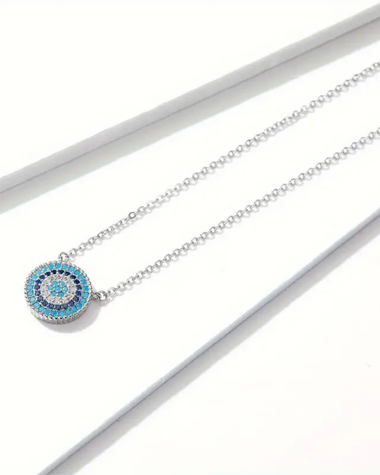 Evil Eye Pendant in 925 Sterling Silver – Protection & Elegance in One