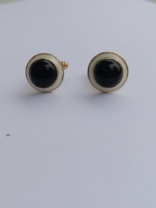 925 Silver Black Onyx Cufflinks – The Ultimate Symbol of Strength & Sophistication.(Perfect GIFT for him)