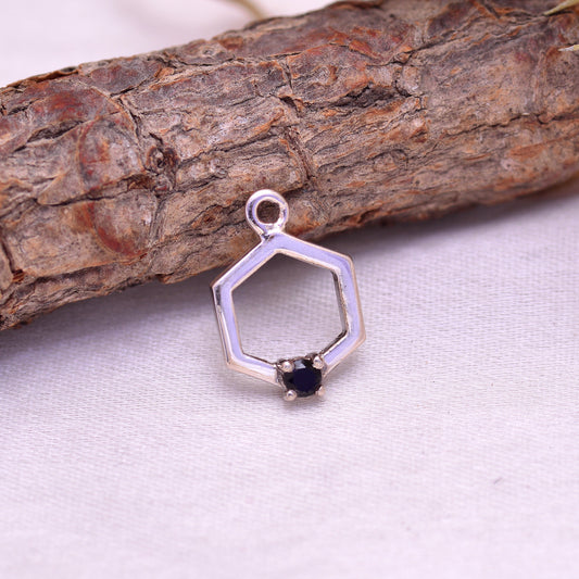 925 Sterling Silver Natural Gemstone Pendant