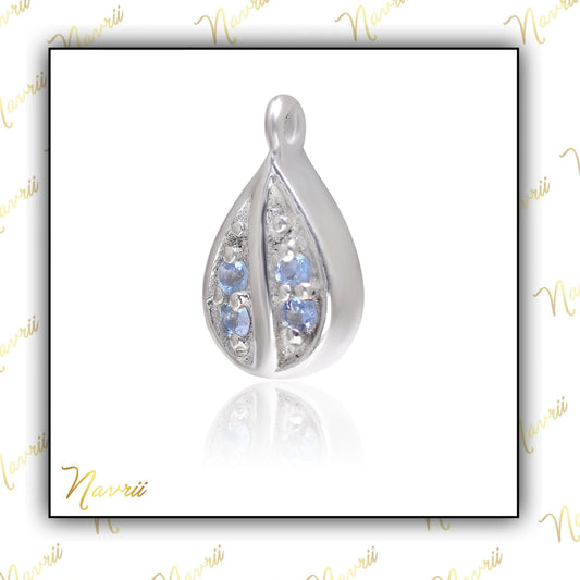 Natural Aquamarine Charm Pendant