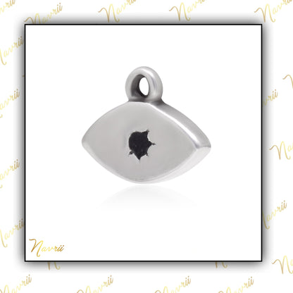 925 Sterling Silver Enamel Evil Eye Pendant