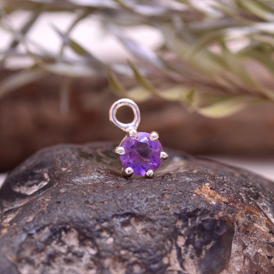 Natural Amethyst Gemstone Pendant