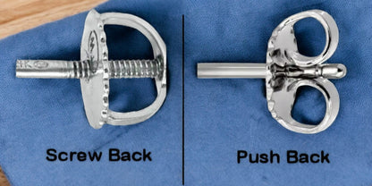 Silver Cat Ear Studs Earrings 925 Sterling Silver