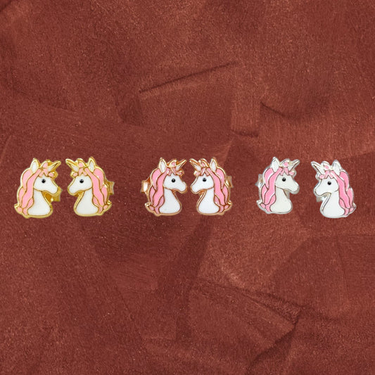 Unicorn Stud in High quality Sterling Silver